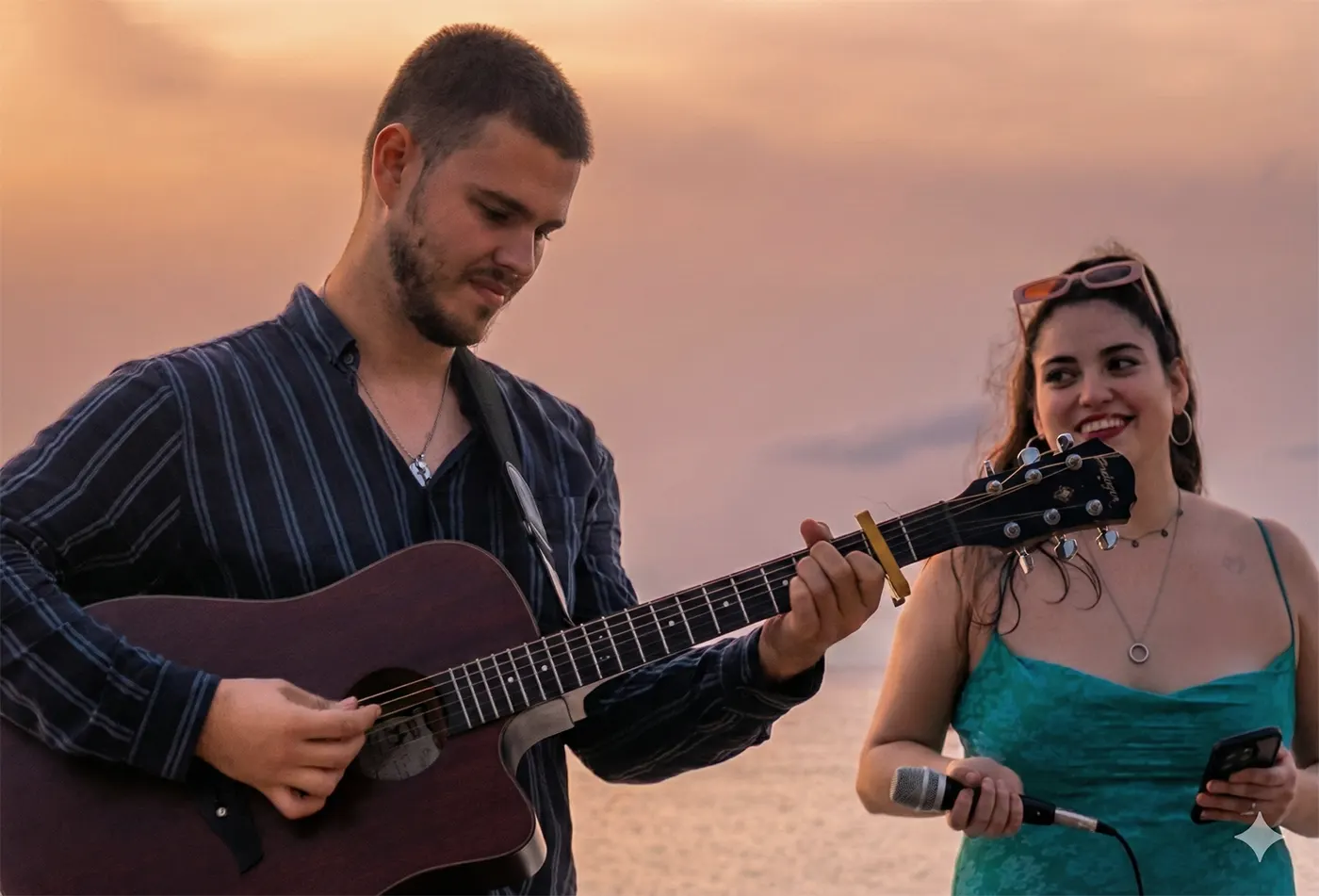 Performance musique live charter yacht St Martin