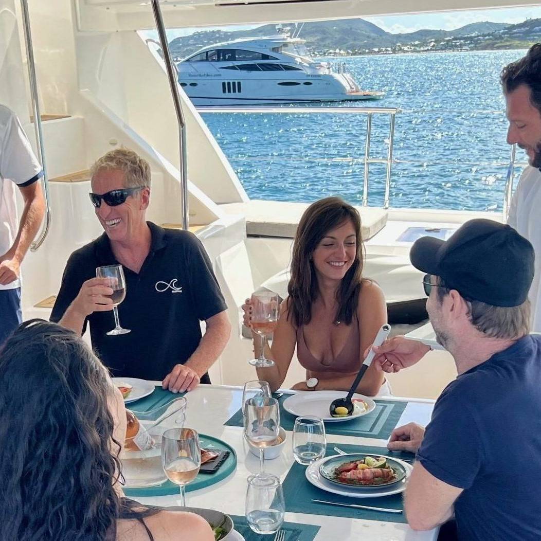 catering onboard catamaran