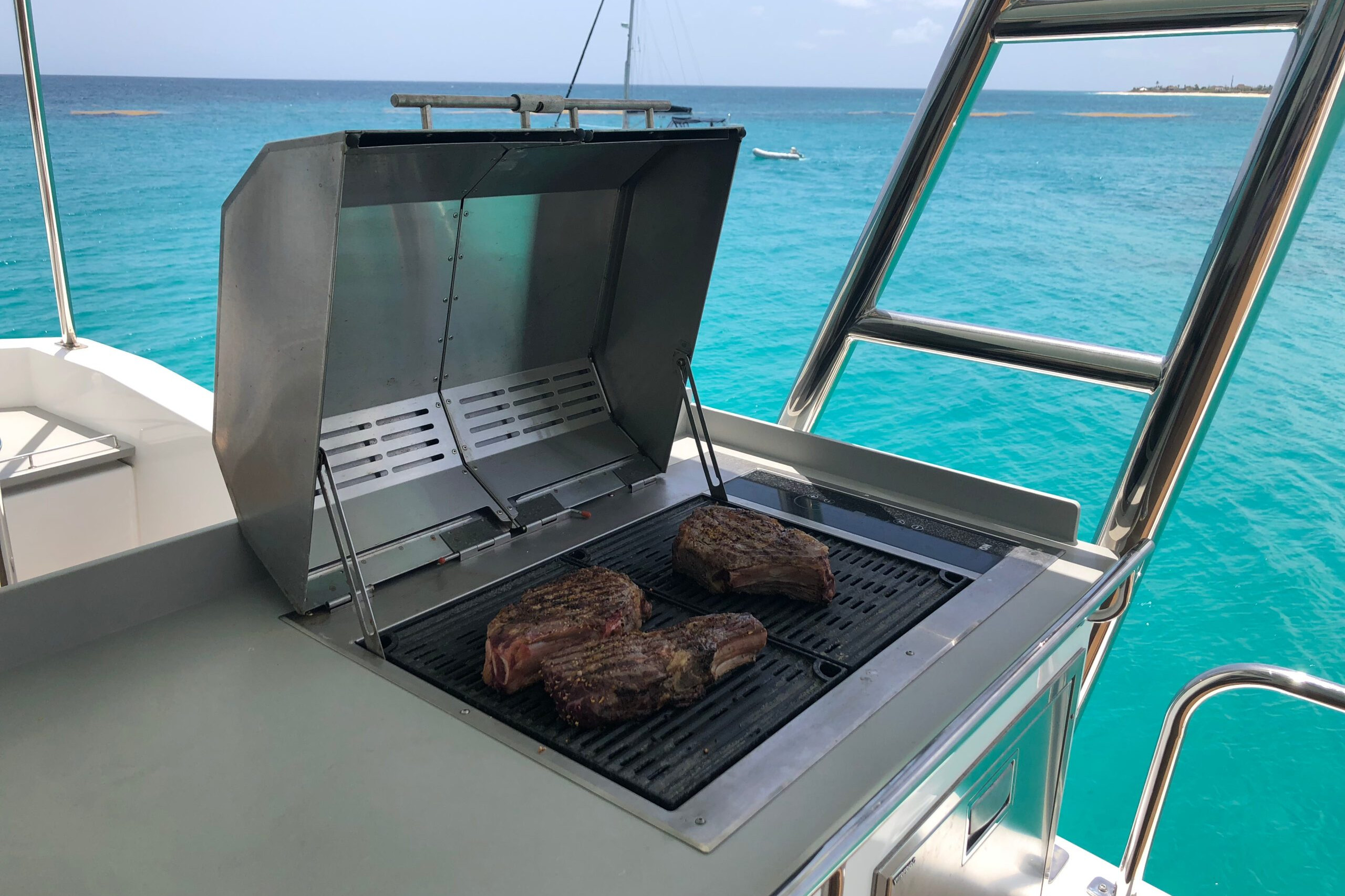 BBQ on catamaran