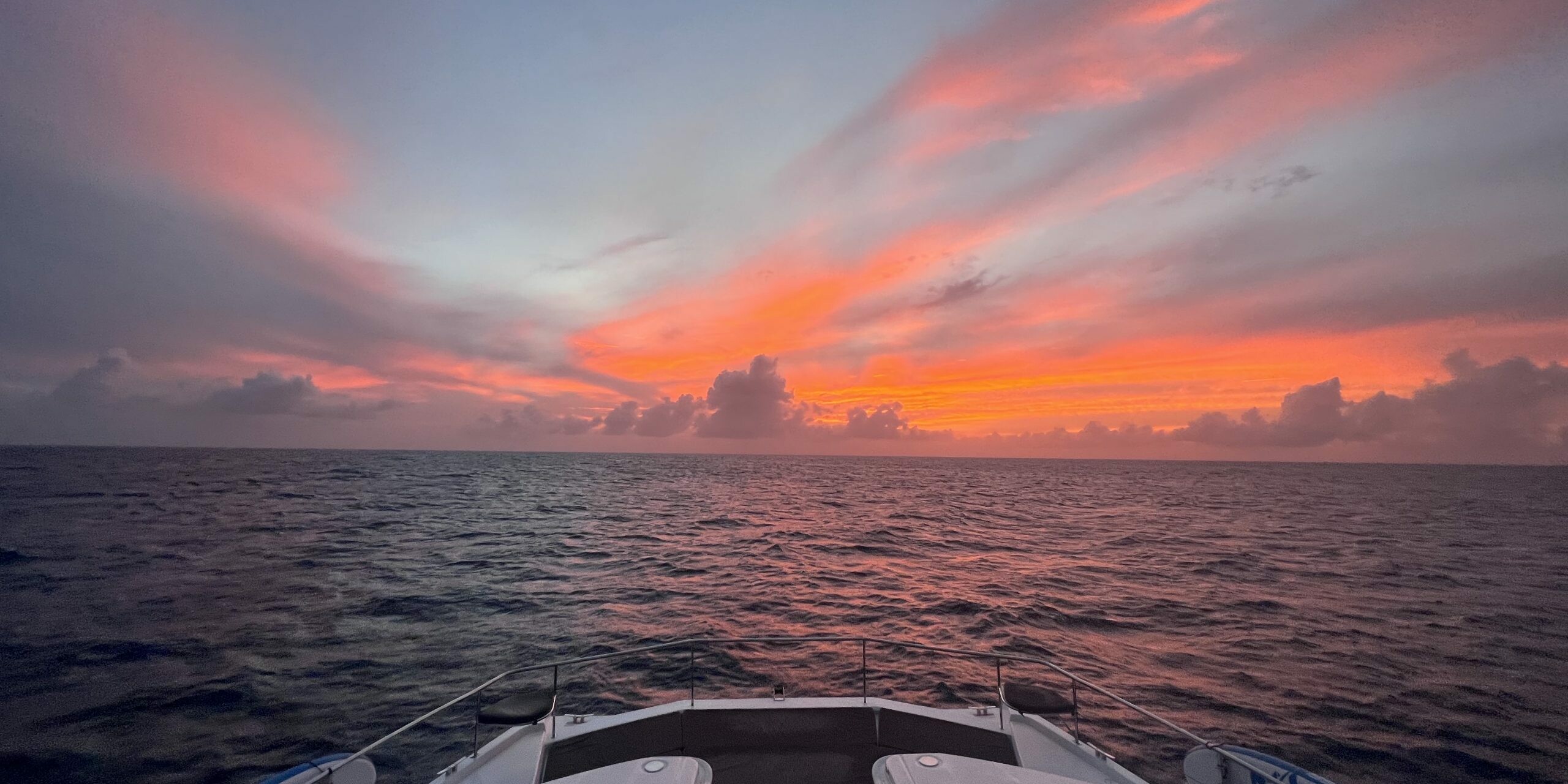 Yacht charter sunset