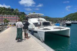 Shooting video for la Marina Fort Louis
