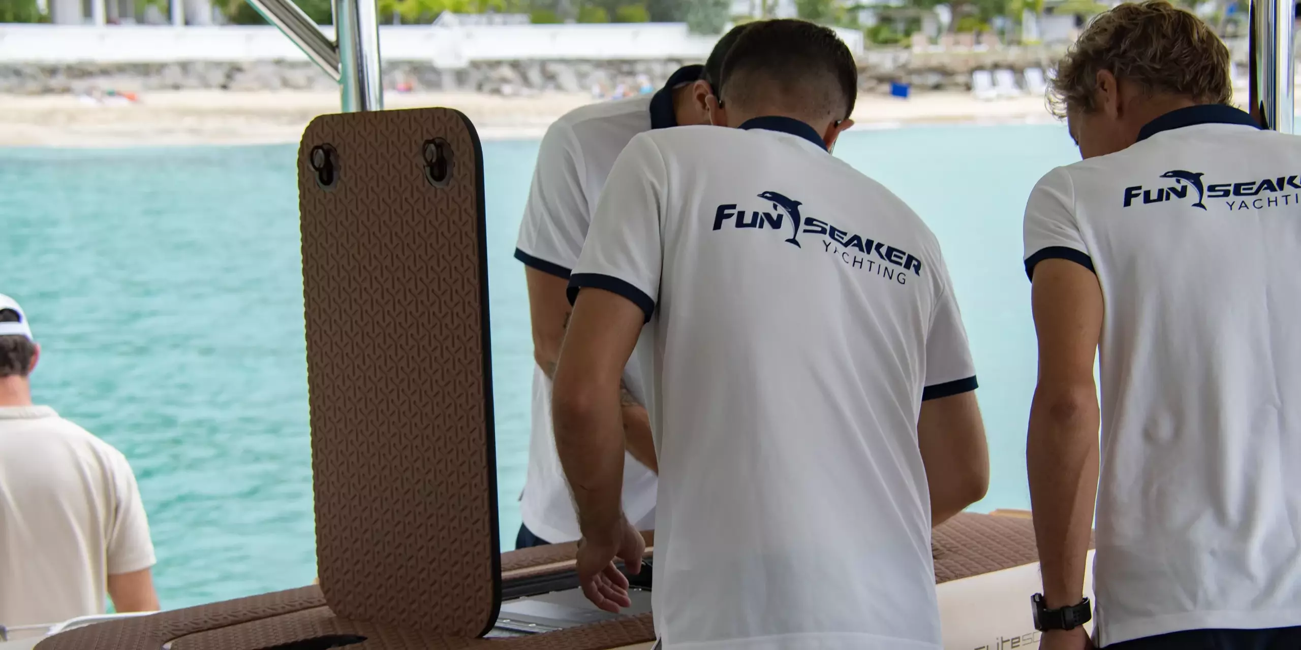 Funseaker team preparing the Flite E-foil