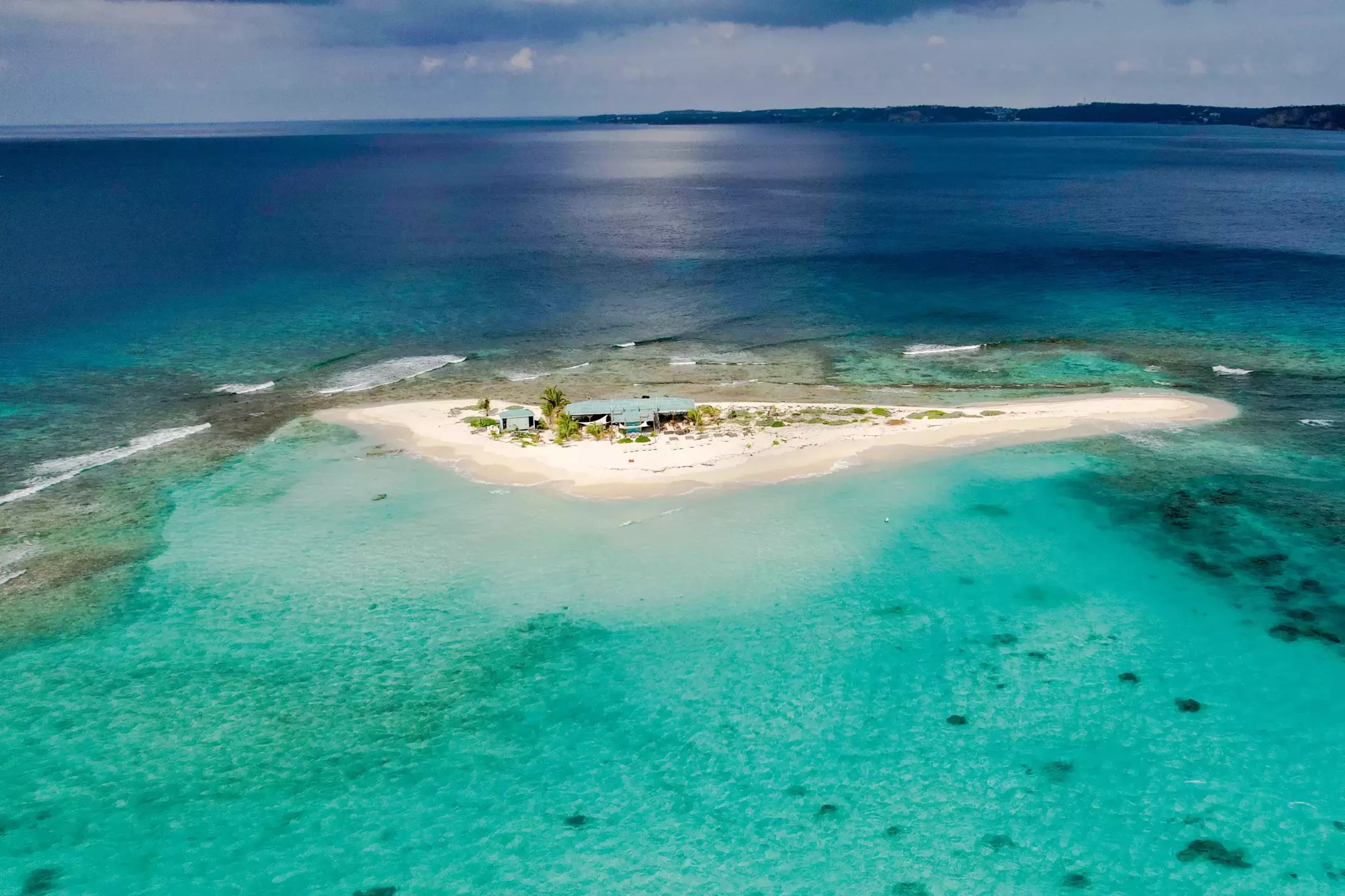 Sandy Island Anguilla drone
